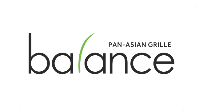 Pan-Asian Grille Balance Logo Pan-Asian Grille Balance logo with black text