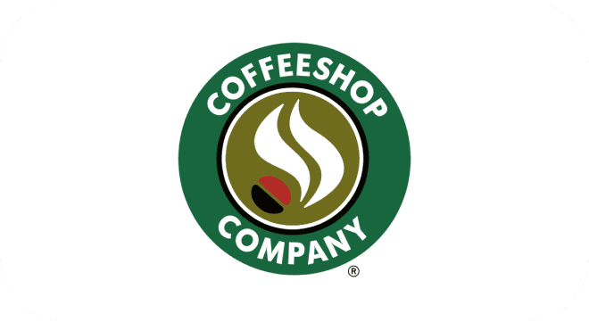 CoffeeShop Partner Logo CoffeeShop Partner logo with simple design