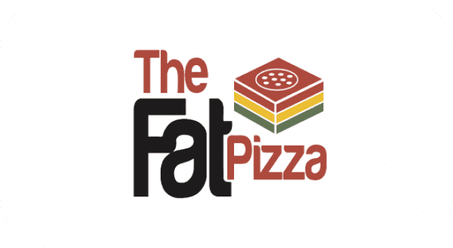 The Fat Pizza Logo The Fat Pizza logo with bold lettering