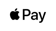Apple Pay Logo Apple Pay logo with a bitten apple icon and the word 'Pay' in black font.