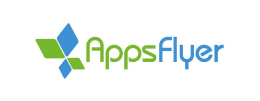 AppsFlyer Logo AppsFlyer logo with a blue and green geometric design