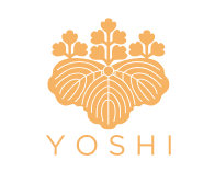 Yoshi - ресторан Логотип Yoshi з квітковим мотивом
