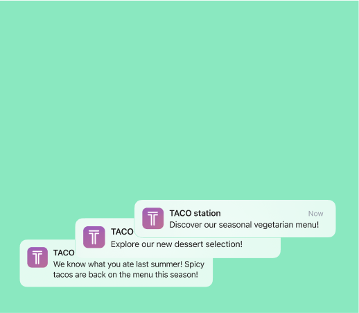 Push Notifications for restaurant marketing
