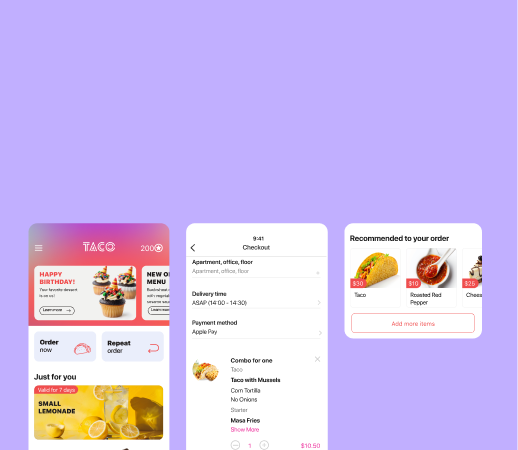 Mobile app with online ordering for restaurant marketing
