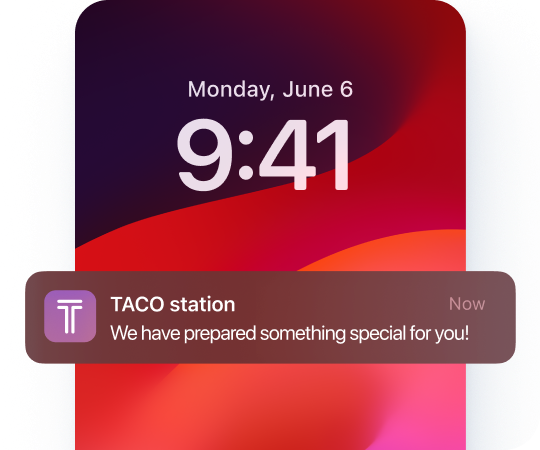 Push Notifications in Restaurant App Restaurant mobile app with push notifications
