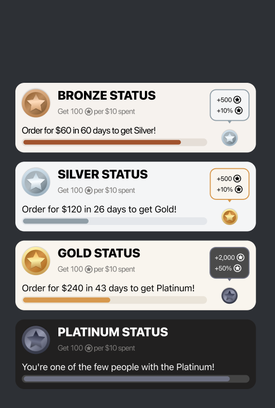 Loyalty program with customer gamification for restaurants Loyalty Program for Restaurants